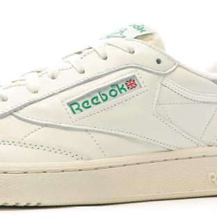 Baskets Blanche/Verte Homme Reebok Club C85 Vintage vue 7