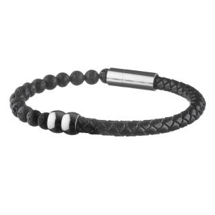 Bracelet Noir Homme Geographical Norway 315022 pas cher