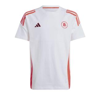 AS Roma T-shirt Blanc/Orange Enfant Adidas Roma Teey vue 0