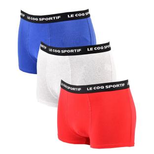 Lot de 3 Boxers Rouge/Gris/Bleu Homme Le Coq Sportif Boxer pas cher