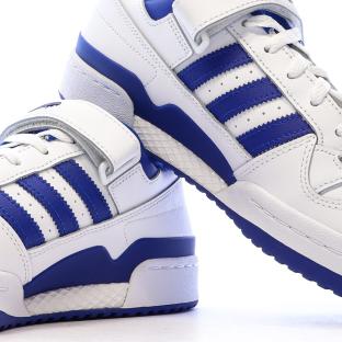 Basket Blanc/Bleu Homme Adidas Forum Low vue 7