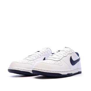 Baskets Blanches/Marines Homme Nike Big Nike Low vue 7