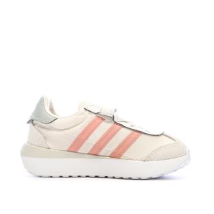 Baskets Beiges/Roses Fille Adidas Country Xlg vue 0