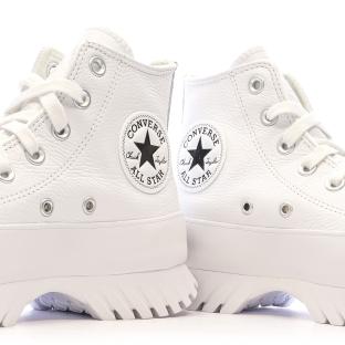 Baskets Blanches Femme Converse All Star Lugged A03705C vue 7