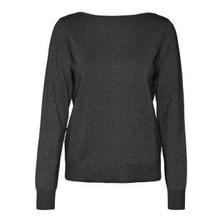 Pull Noir Femme Vero Moda Happyglitter vue 2