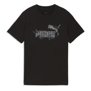 T-Shirt Noir Garçon Puma Ess Camo Tee vue 0
