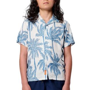 Chemise Blanche/Bleu Garçon Kaporal Osca pas cher