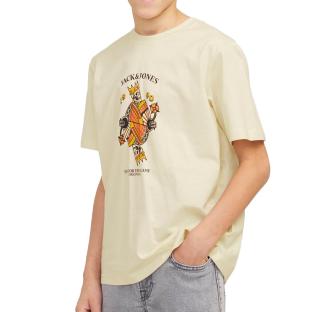 T-shirt Ecru Garçon Jack & Jones Joranatomy pas cher