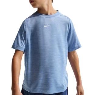 T-Shirt Bleu Ciel Enfant Nike Running vue 0