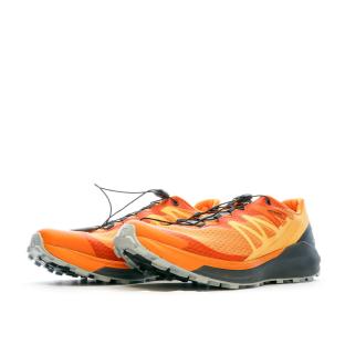 Chaussures de trail Orange/Noire Homme Salomon Sense Ride 4 vue 6