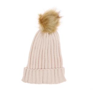 Bonnet Rose Femme Infinitif Paris Pompon vue 0