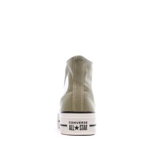 Baskets Kaki Femme Converse Chuck Taylor All Star Lift A07571C vue 3