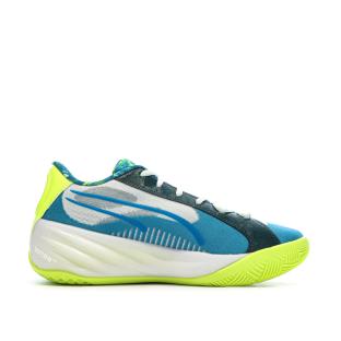 Chaussures de basketball Bleu/Verte Homme Puma All-pro Nitro vue 2