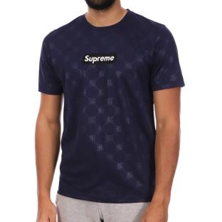 T-shirt Marine Homme Supreme Grip Leaves pas cher