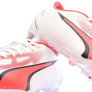 Chaussures de Foot Blanc/Rouge Homme Puma Ultra Play MxSG vue 7