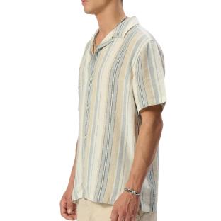 Chemise Beige/Bleu Homme Teddy Smith Keith vue 2