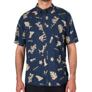 Chemisette Manches Courtes Marine Homme Salty Crew Twisted Tides pas cher