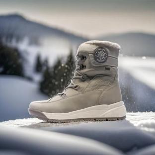 Bottes Après-Ski Chaude Gris Femme Relife Jasky vue 8