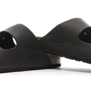 Sandales Noires Lisses Homme Schott Arthur vue 3