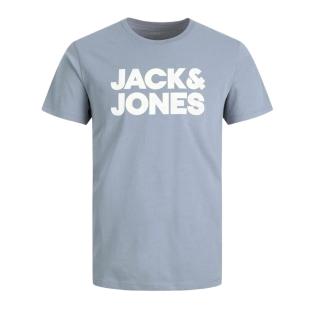 T-shirt Bleu/Gris Garçon Jack & Jones Corp pas cher