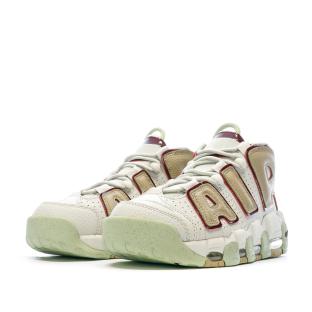 Baskets Blanches/beiges Femme Nike Air More Uptempo vue 6
