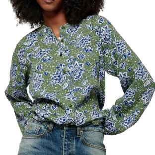 Chemise Verte/Bleu Femme Kaporal Khaki pas cher