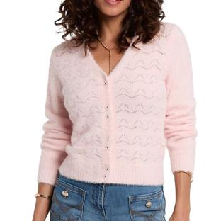 Gilet Rose Femme Morgan LILY pas cher