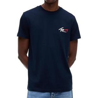 Camiseta azul marino para hombre Tommy Hilfiger Slim ver 0