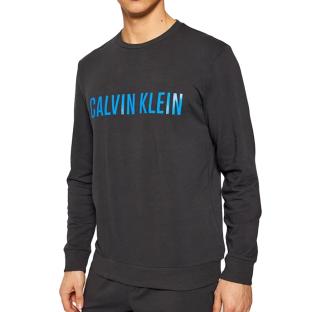 Sweat Noir Homme Calvin Klein Jeans Signature pas cher