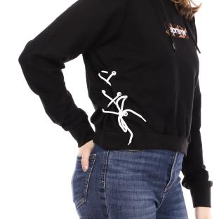 Sweat à capuche Noir Femme Supreme Grip Wild vue 3
