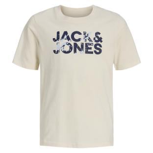 T-shirt Blanc Garçon Jack & Jones Corp Splashs vue 0