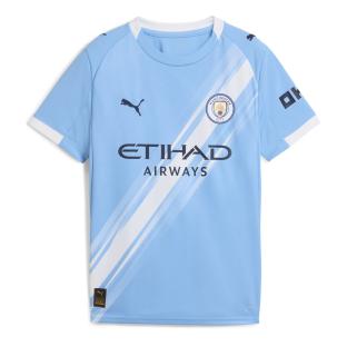 MANCHESTER CITY Maillot de Football Bleu Garçon Puma 25/26 vue 0