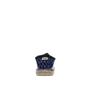 Espadrilles Damier Bleu/Noir Homme Ushuaia Dimitri vue 0