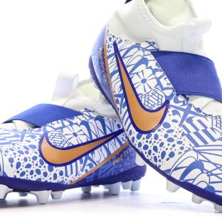 Chaussures de Football Bleues Nike Jr Zoom Superfly 9 Acad MDS AG vue 7