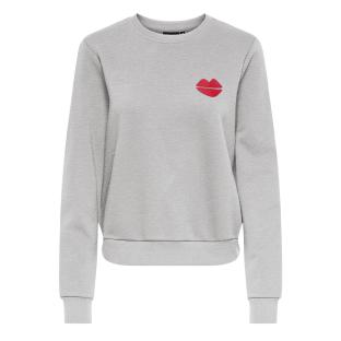 Women’s Grey/Red Only Rubi Sweatshirt Photo of the Espace des Marques %store% store - view of %key%