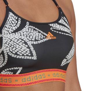 Brassière Noire/Grise à Motifs Femme Adidas Farm vue 3