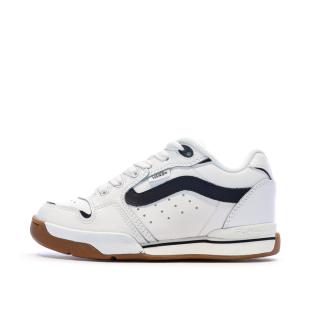 Baskets Blanc/Noir Homme Vans Old Skool Canvas Block B vue 0