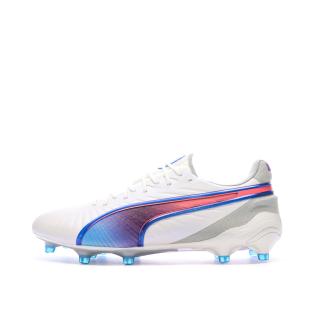 Chaussures de Foot Blanches Homme Puma King Ultimate FG/AG pas cher