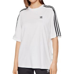 T-shirt Oversized Blanc Femme Adidas H37796 pas cher