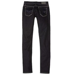 Jean Slim Noir Fille Kaporal LADY vue 0