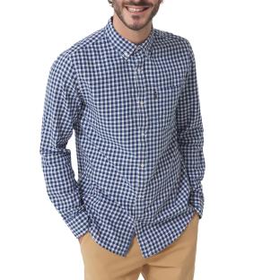 Chemise Blanche/Bleu Homme TBS Baltique vue 0