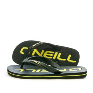 Tongs Noir/Jaune Garçon O'Neill Profile Logo pas cher