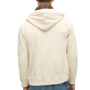 Sweat Ecru Homme Superdry Essential Logo Washed vue 2