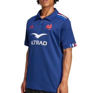 France Maillot de Rugby Domicile Marine Homme Adidas 2024 pas cher
