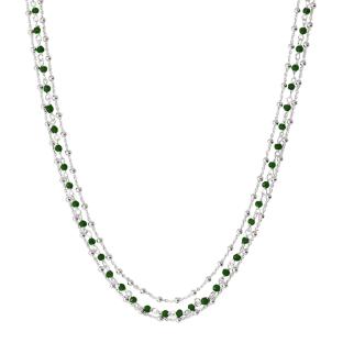 Collier Multi Chaînes Vert Clio Blue Noemie vue 2