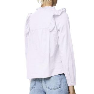 Blouse Ecru Femme Pieces Makenna vue 2