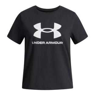 T-Shirt Noir Fille Under Armour Big Logo vue 0