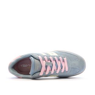 Baskets Bleu/Jaunes Femme Teddy Smith 120123 vue 4