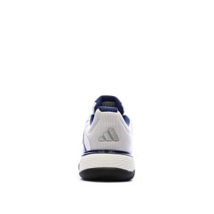 Chaussure de tennis Blanc/Marine Enfant Adidas Barricade vue 0