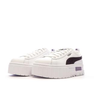 Baskets Blanches/Noires Fille Puma Mayze vue 6